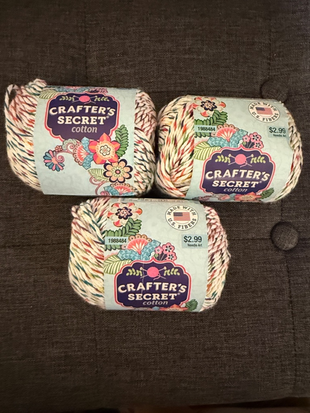 Crafter's Secret Cotton #190 At the Fairgrounds- 3 Skeins